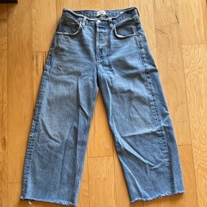 Ayla Raw Hem Crop Jeans